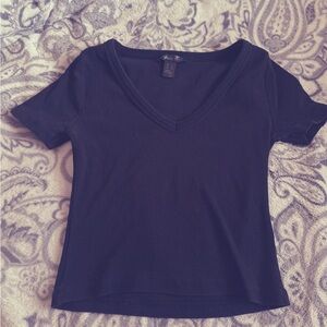 Streetwear Society Black V-Neck Short Sleeve Tee